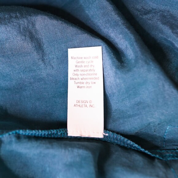 ATHLETA Blue Ombre Bell Sleeve Deep V Neck Swim Cover Up - Size Medium - Picture 12 of 13